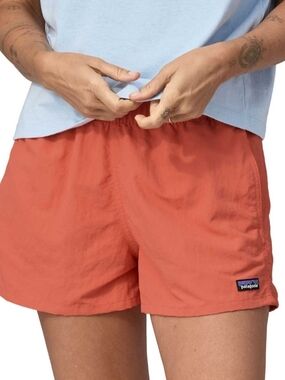 Patagonia Barely Baggies Shorts 2.5” Women’s Small Potters Red Orange